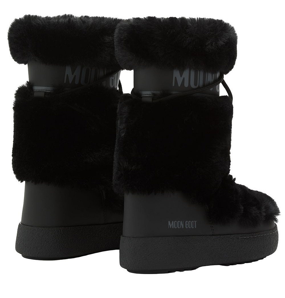 shoes Moon Boot LTrack Faux Fur High WP - Black