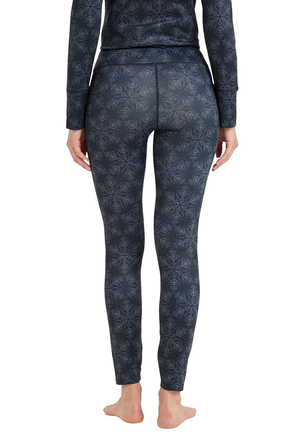 underpants Roxy Daybreak Brushed LS - KVJ7/True Black Snowflakes - women´s