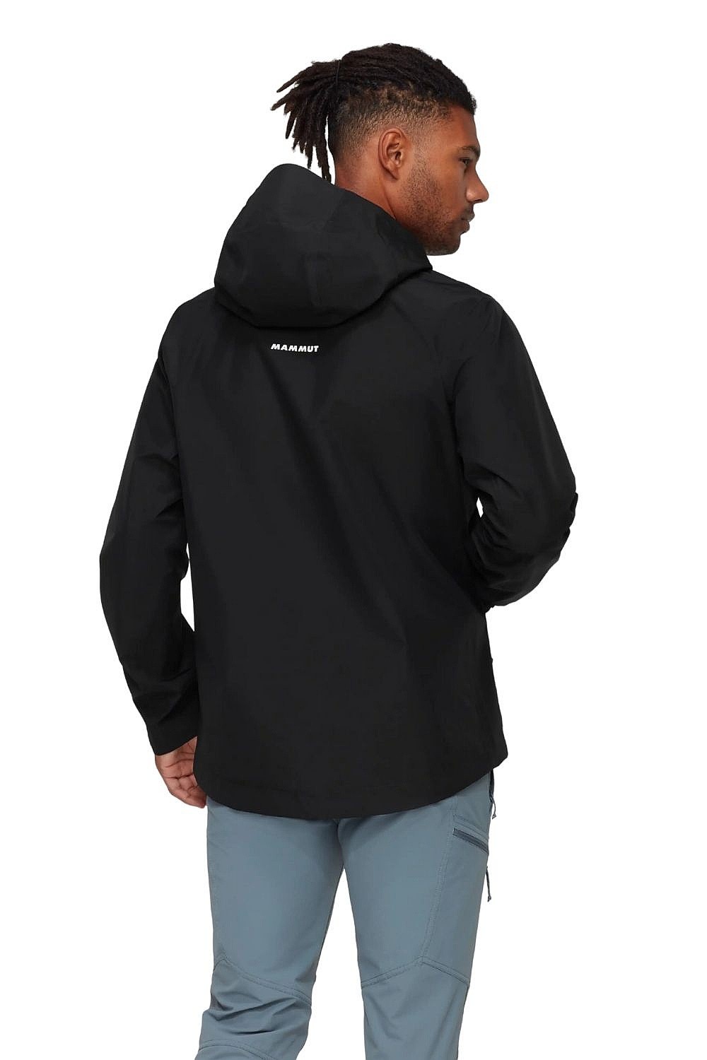 bunda Mammut Crater Light HS Hooded - Black - men´s