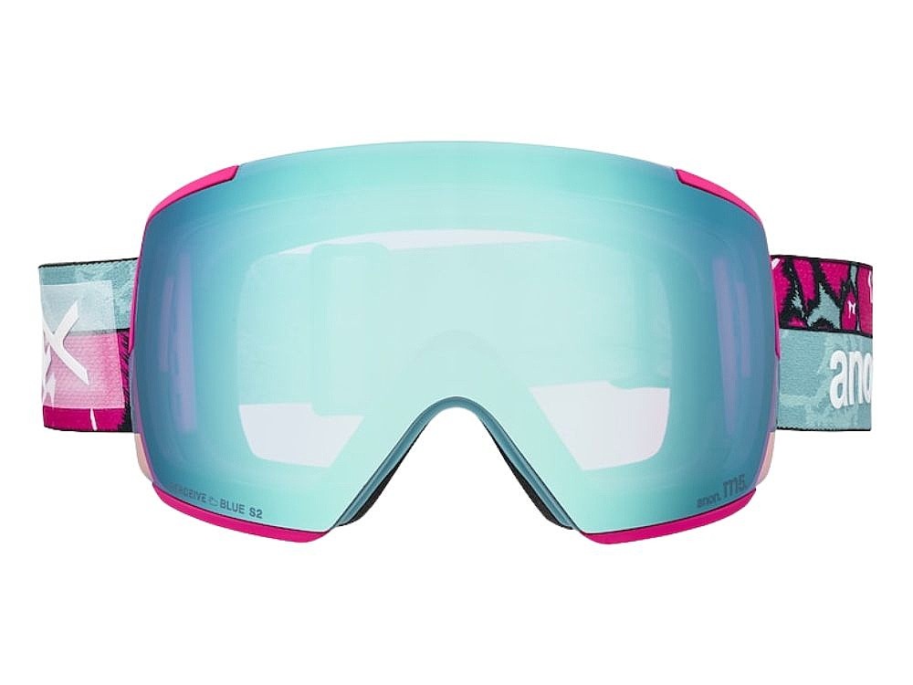 gogle Anon M5 Flat Toric MFI Face Mask - Pink Tides/Perceive Variable Blue