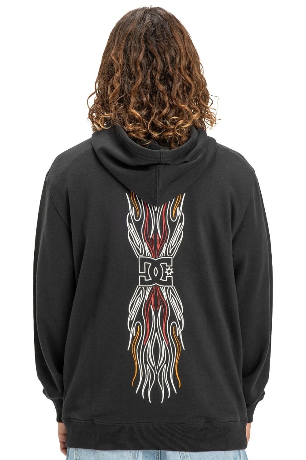 mikina DC Burnt Out Pullover - KVJ0/Black - men´s