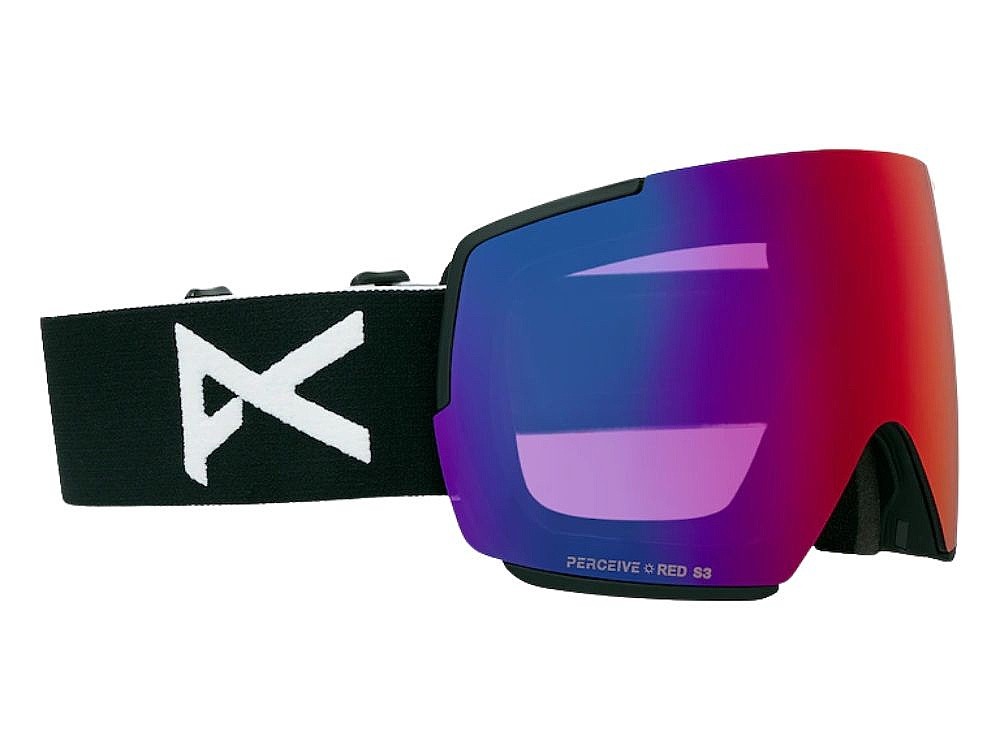 gogle Anon M5 Flat Toric MFI Face Mask - Black/Perceive Sunny Red