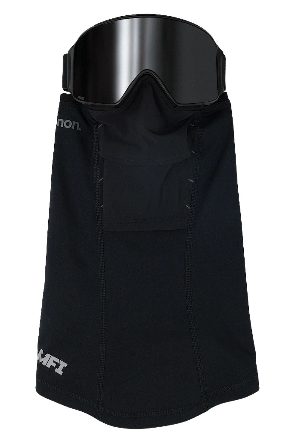 komin Anon MFI Paneled Neck Warmer - Black