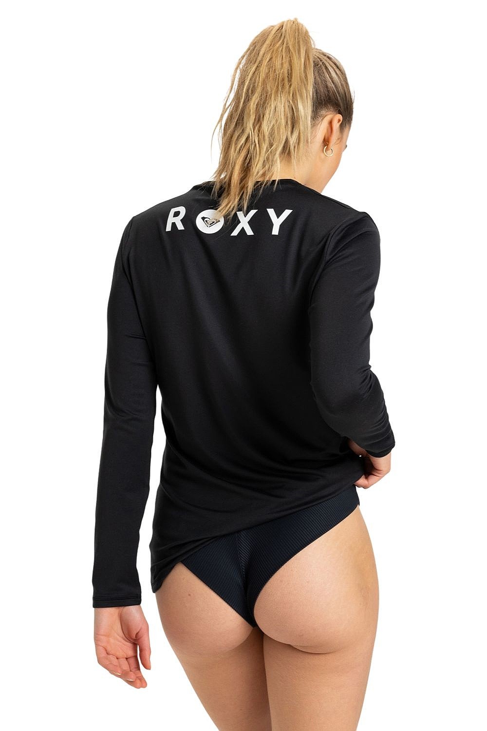 T-shirt Roxy Happy Waves Surf LS - KVJ0/True Black