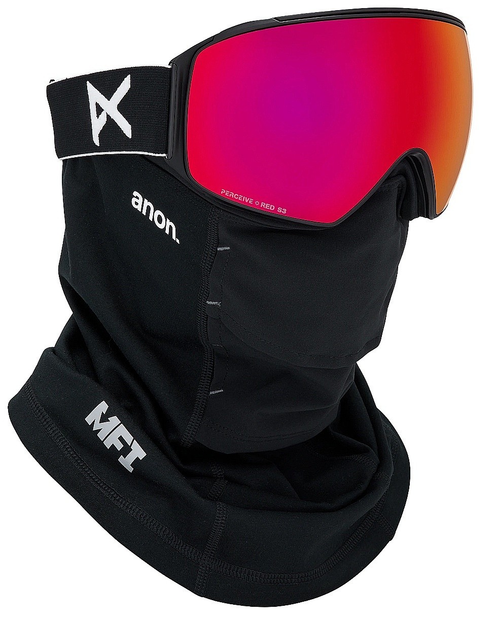 gogle Anon M4 Toric MFI Face Mask - Black/Perceive Sunny Red