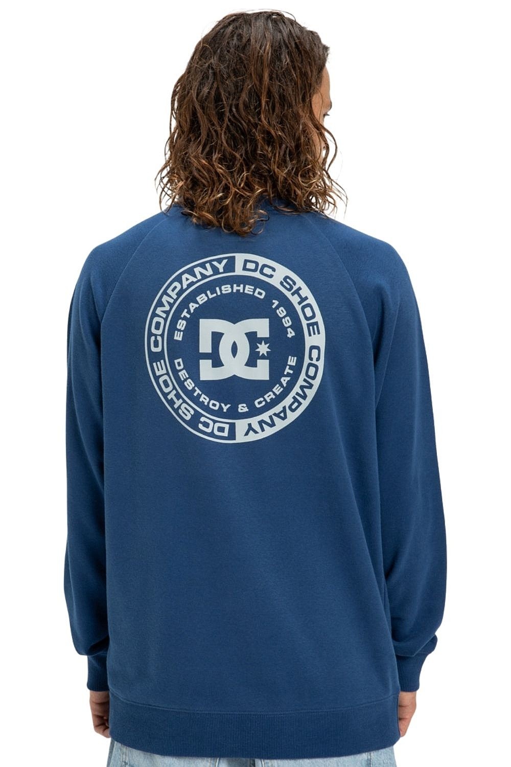 sweat-shirt DC Corpo Raglan Crew - BSW0/Estate Blue - men´s