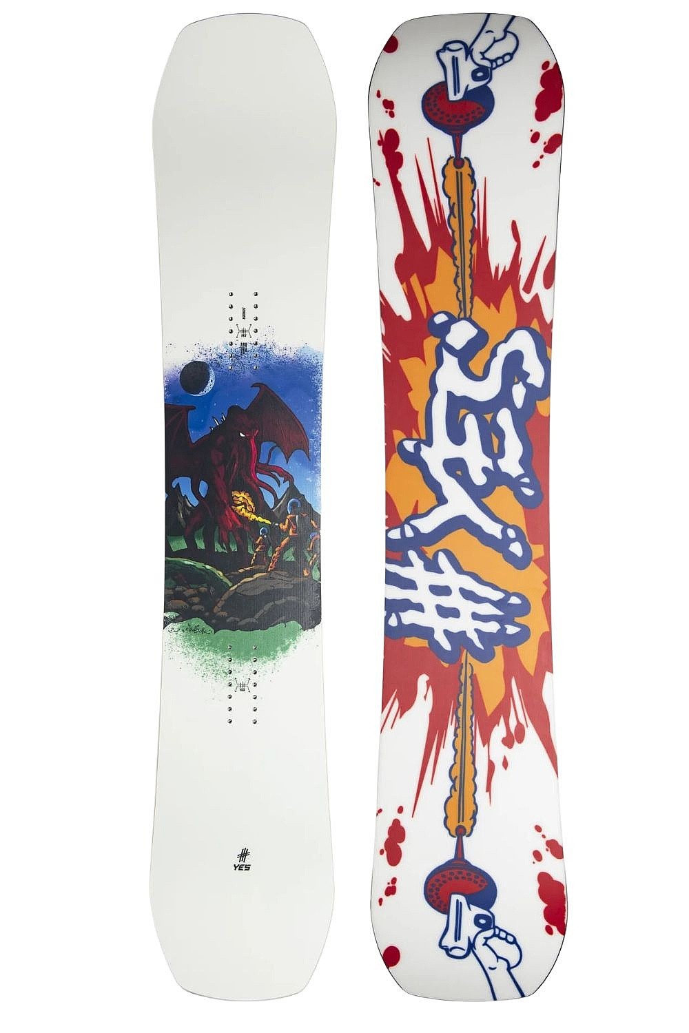 snowboard Yes Sender Jib Camber - White