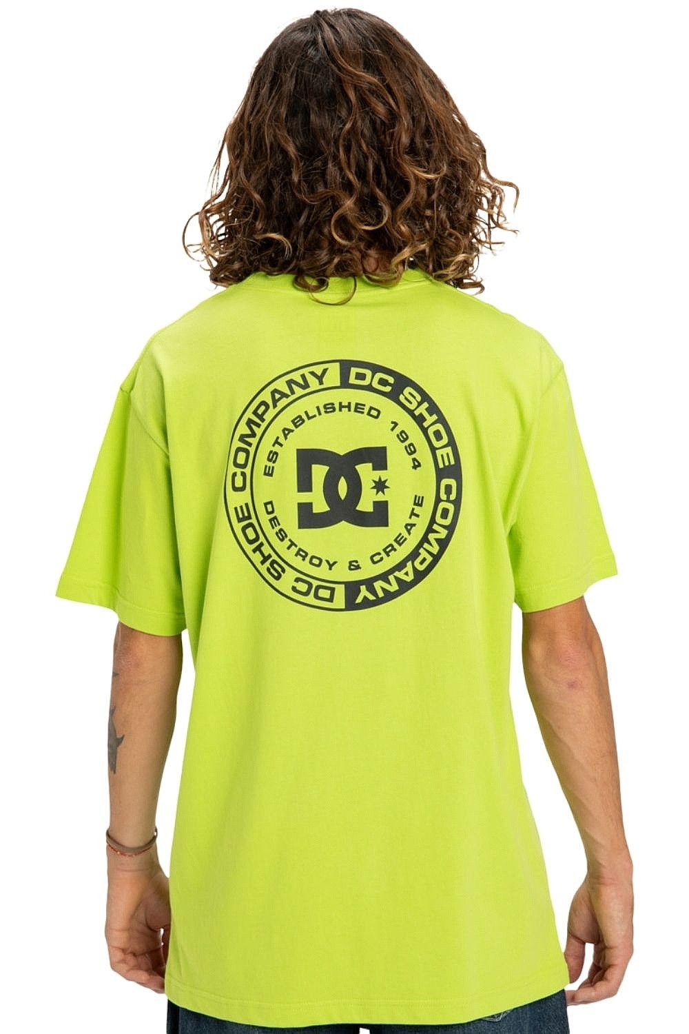 T-shirt DC Corpo Fb Hss - GJZ0/Lime Green - men´s