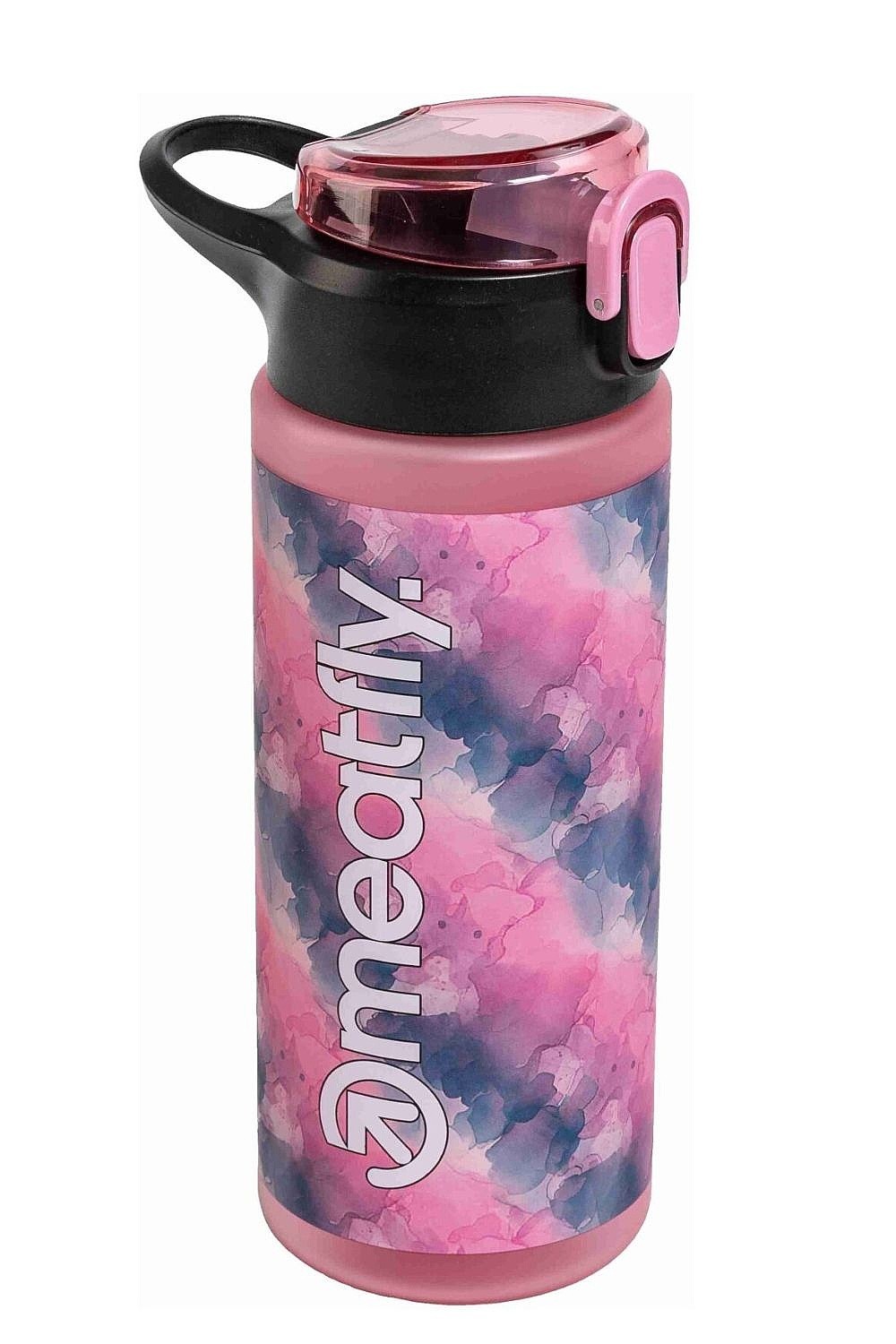 láhev na pití Meatfly Collie - Black/Pink