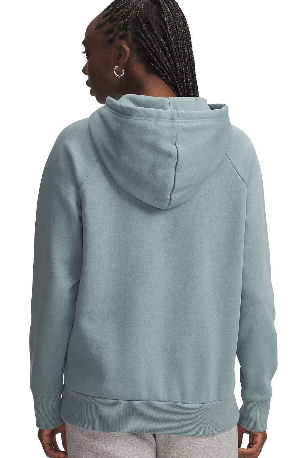 Sweatshirt Under Armour Rival Fleece Big Logo - Serpentine/White - women´s