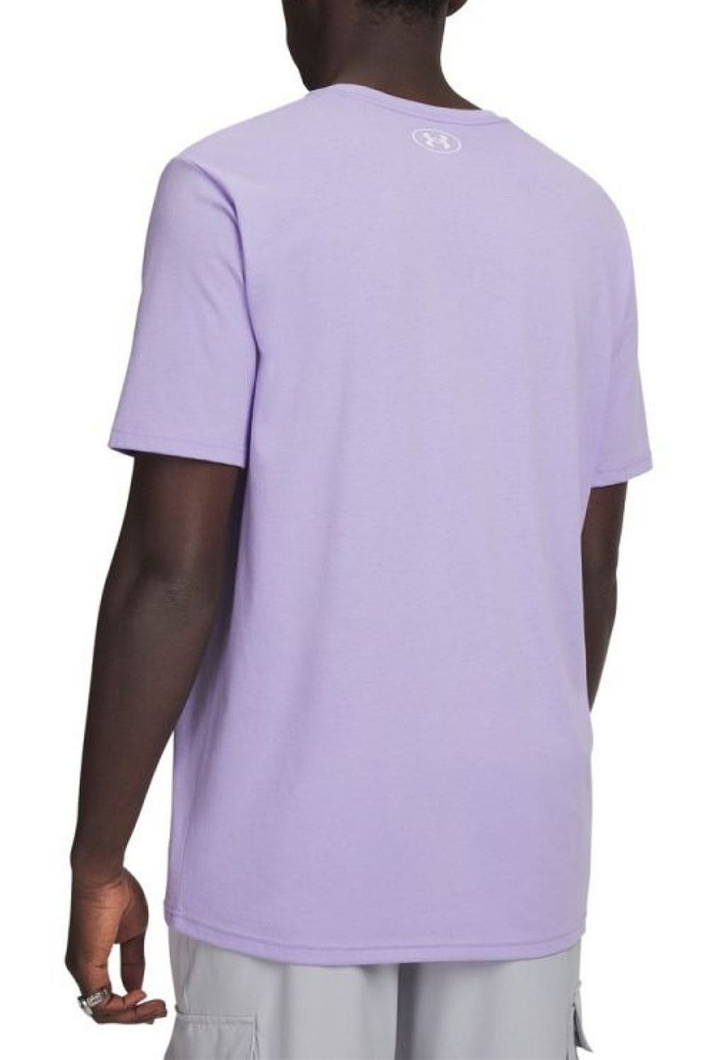T-shirt Under Armour Sportstyle Left Chest - Purple/Transparent/Distant Gray - men´s