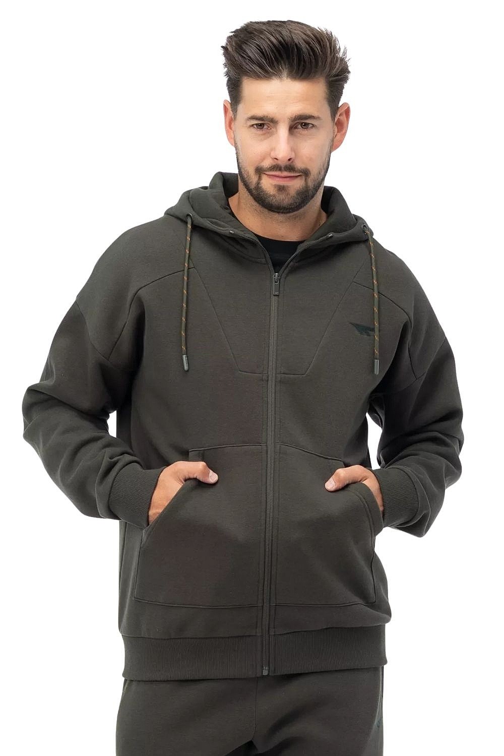 sweat-shirt Hi-Tec Hobbito Zip - Peat - men´s