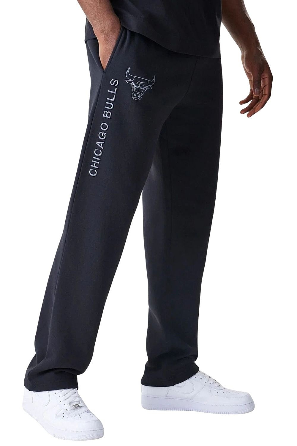 spodnie dresowe New Era Linear NBA Chicago Bulls - Black