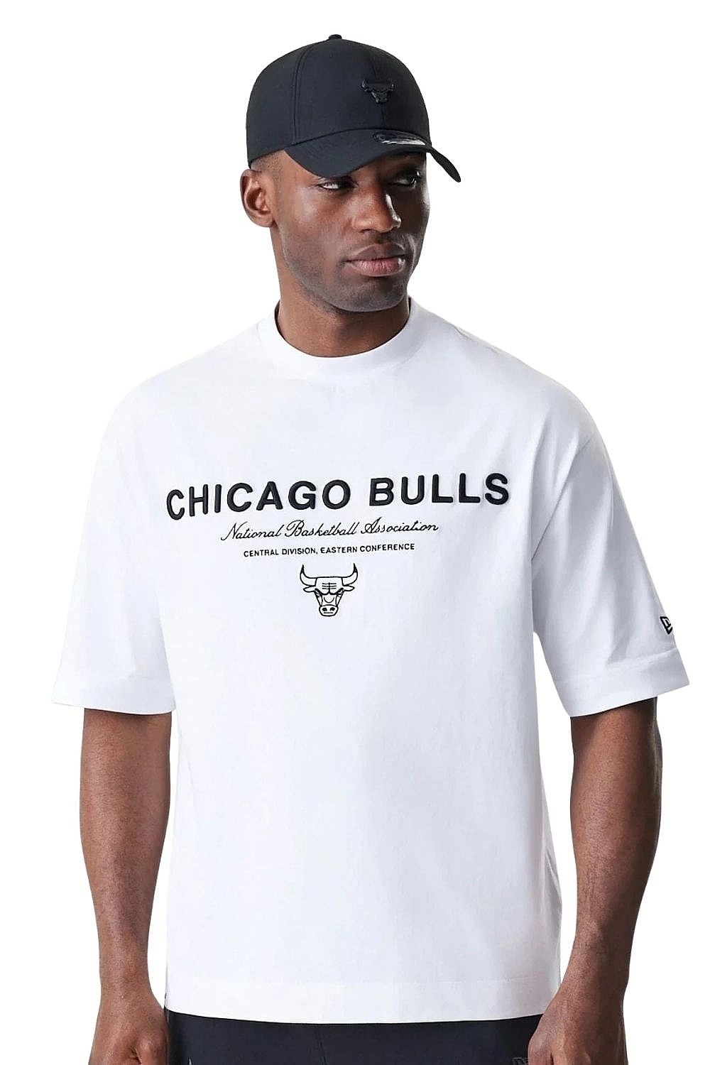 tričko New Era Linear Graphic Box NBA Chicago Bulls - White