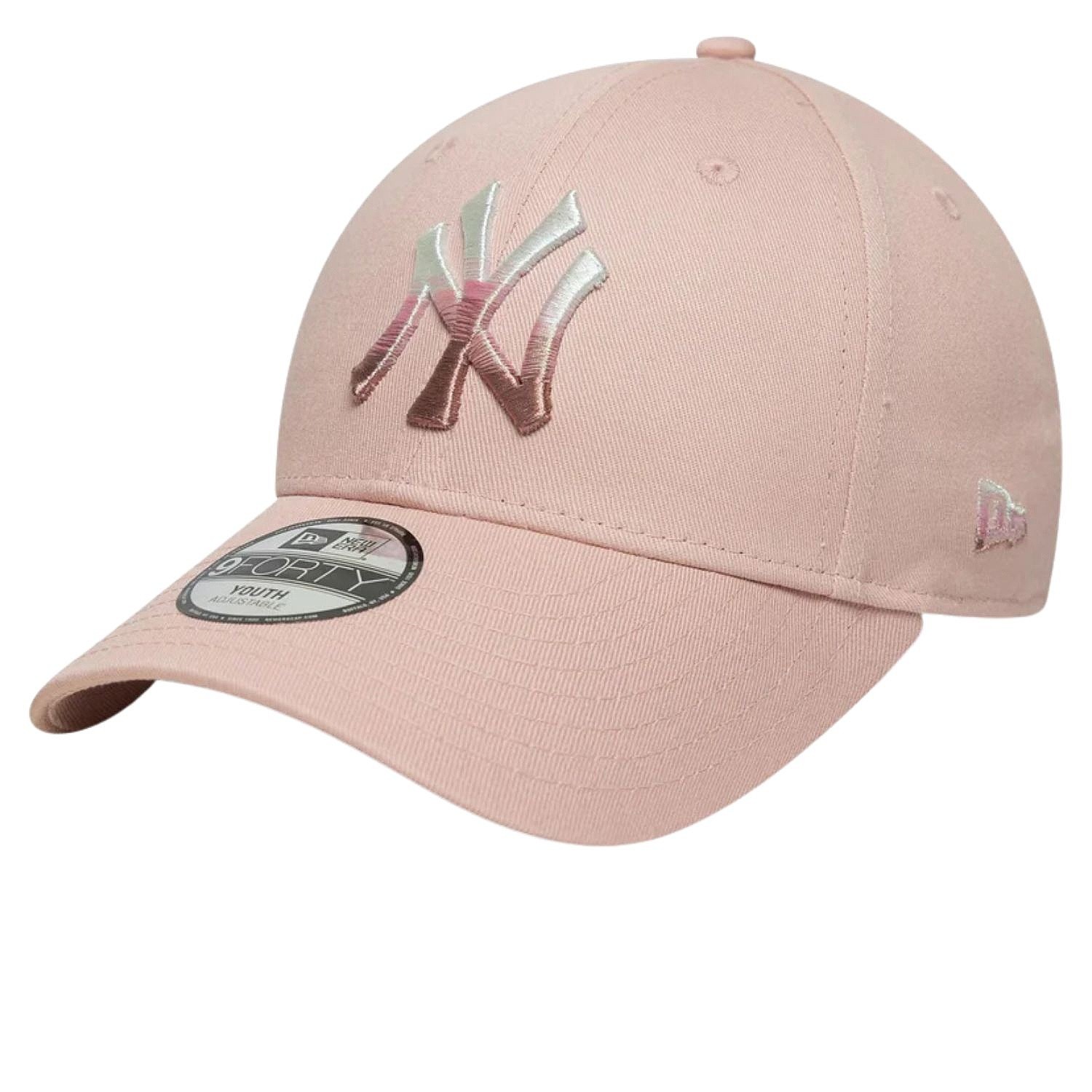 Kappe New Era 9FO Metallic MLB New York Yankees Youth - Pink Rouge - unisex junior