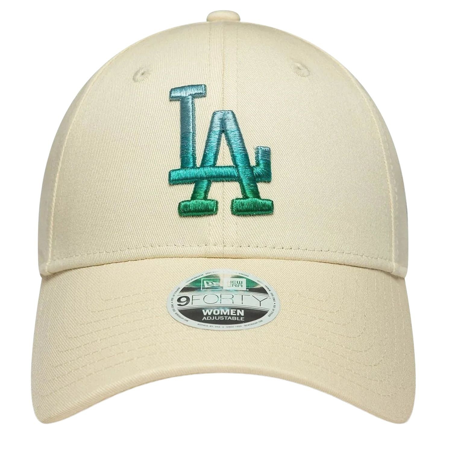 casquette New Era 9FO Metallic Logo MLB Los Angeles Dodgers - Light Cream - women´s