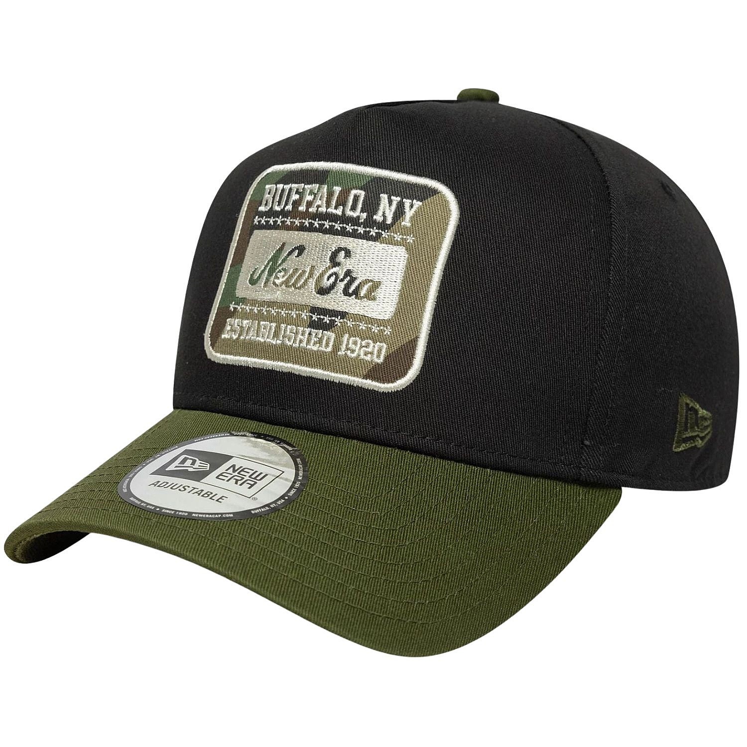 czapka z daszkiem New Era 9FO AF Camo Patch Branded - Black/Rifle Green