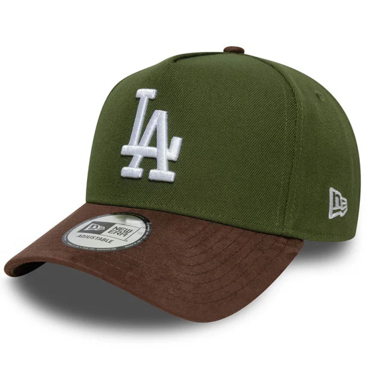 Kappe New Era 9FO AF Suede Visor MLB Los Angeles Dodgers - Rifle Green/Brown - men´s