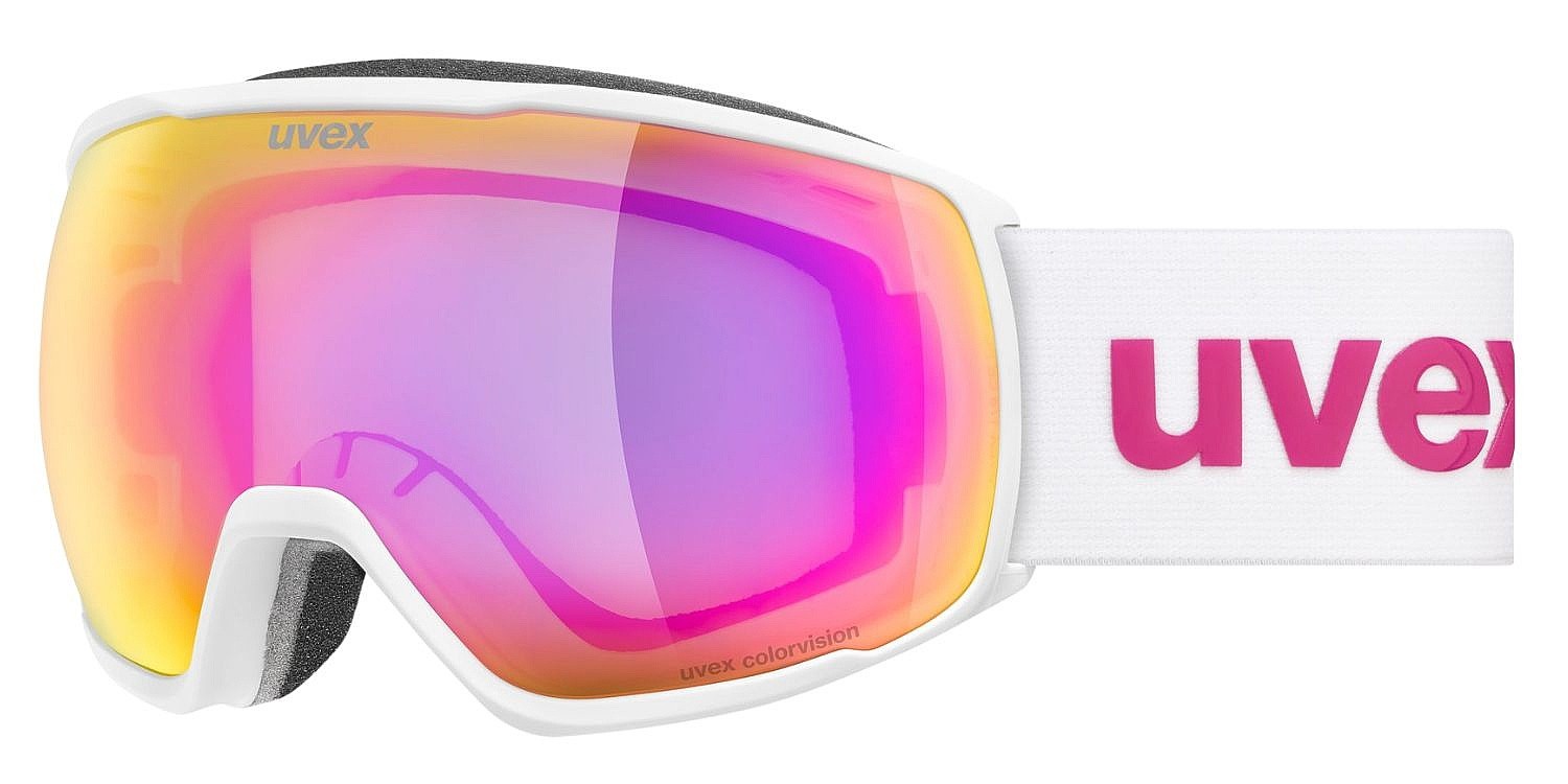 Skibrille Uvex Victorious CV - S5501911231/White Matt/Mirror Pink