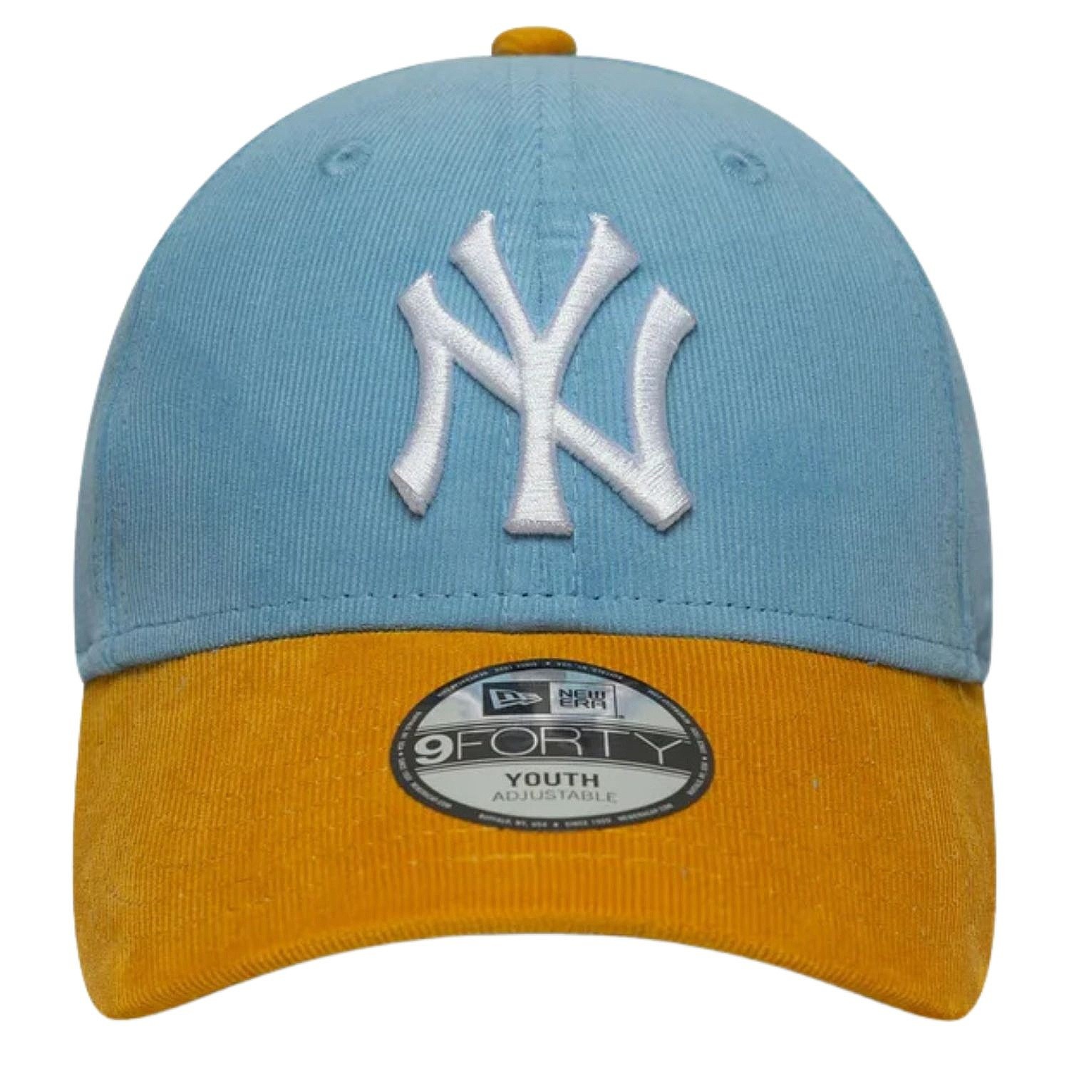 kšiltovka New Era 9FO Cord MLB New York Yankees Youth - Blue Foam/Trophy Yellow