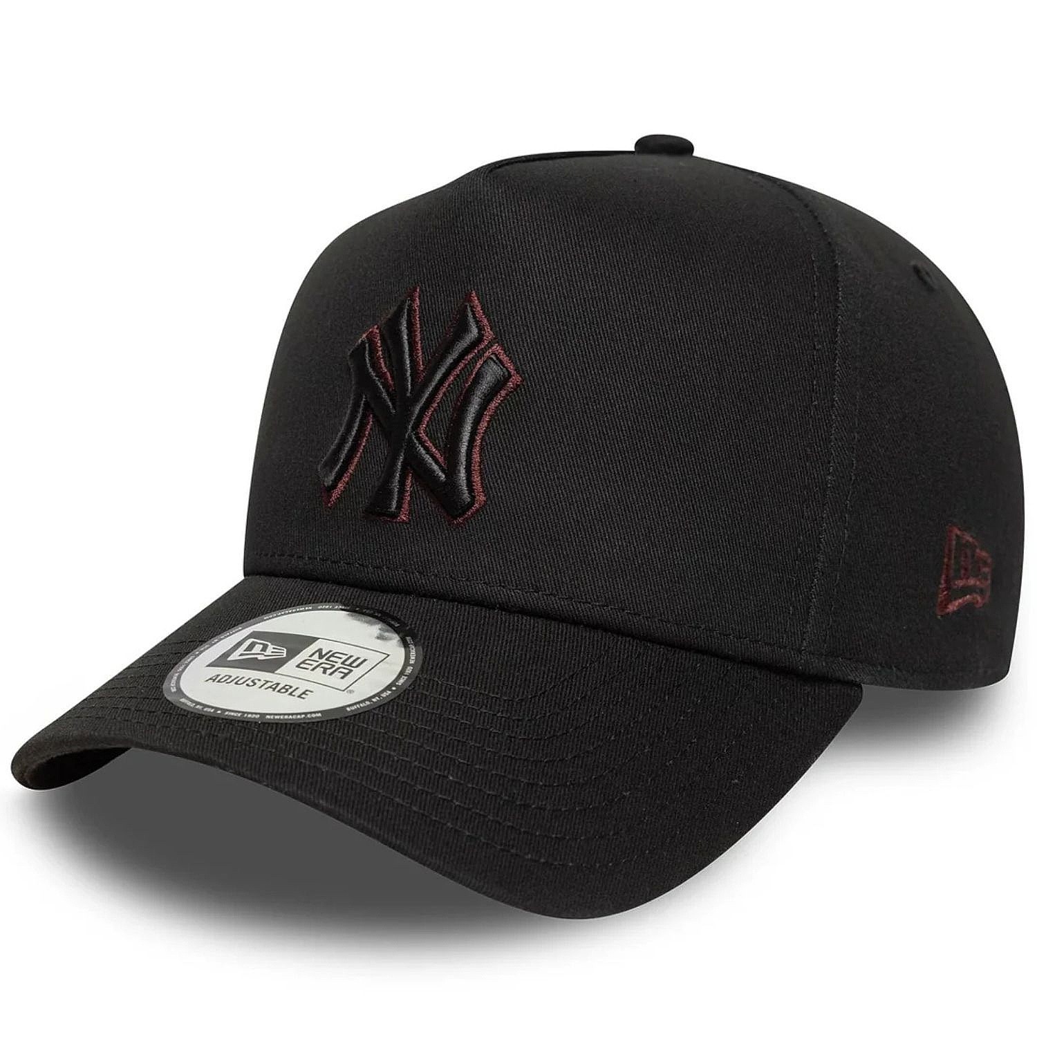 czapka z daszkiem New Era 9FO AF Team Outline MLB New York Yankees - Black/Frosted Burgundy
