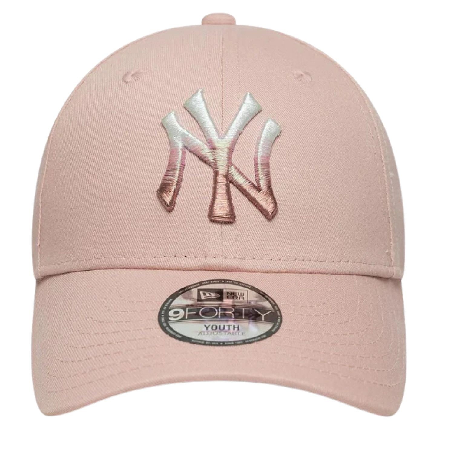 Kappe New Era 9FO Metallic MLB New York Yankees Youth - Pink Rouge - unisex junior