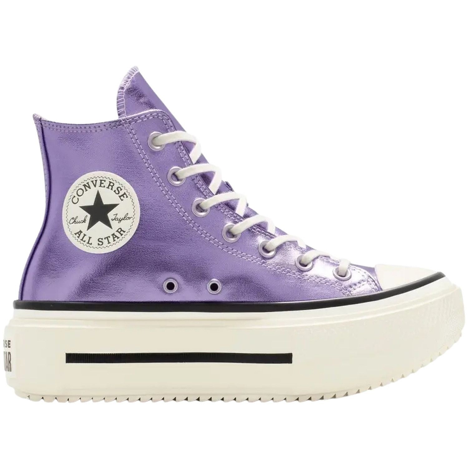 Schuhe Converse Chuck Taylor All Star Lift Double Stack Metalic Hi - A15163/Lilac Metallic/Lilac Metallic