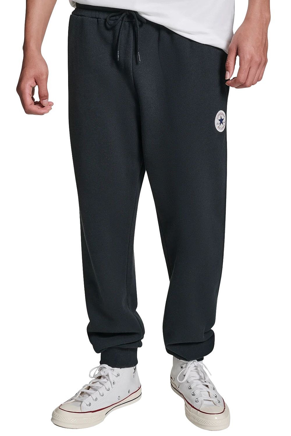spodnie dresowe  Converse Standard Fit Core Chuck Patch/CVM5B978 - BLK/Converse Black