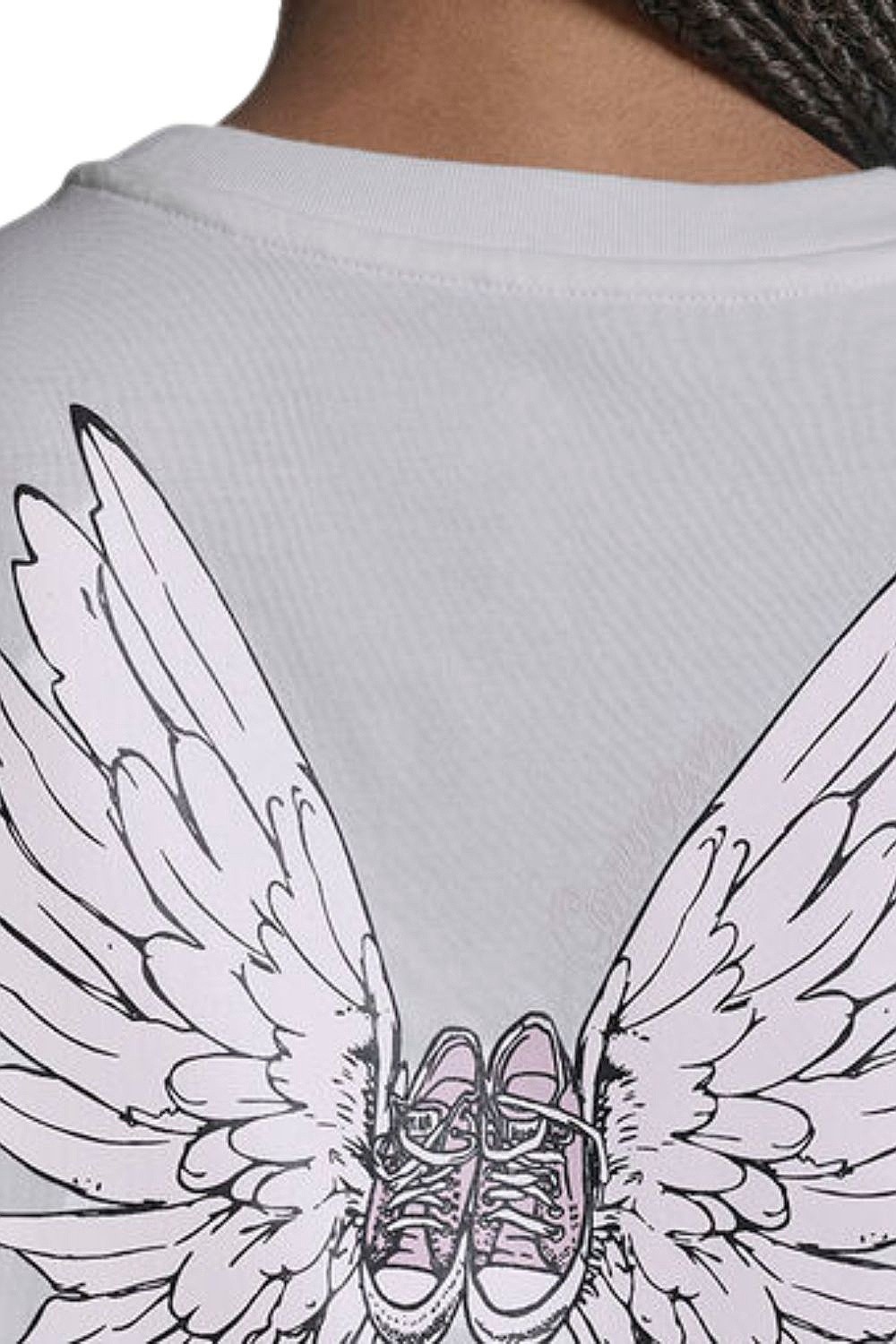 tričko Converse Winged Converse Low Chucks/CVW5T847 - WHT/White - women´s