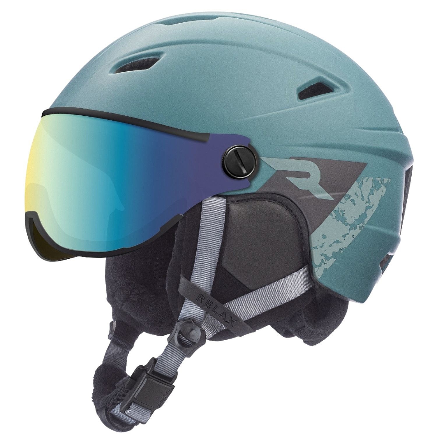 kask Relax Stealth Visor - RH24A5/Caribian Blue Matt