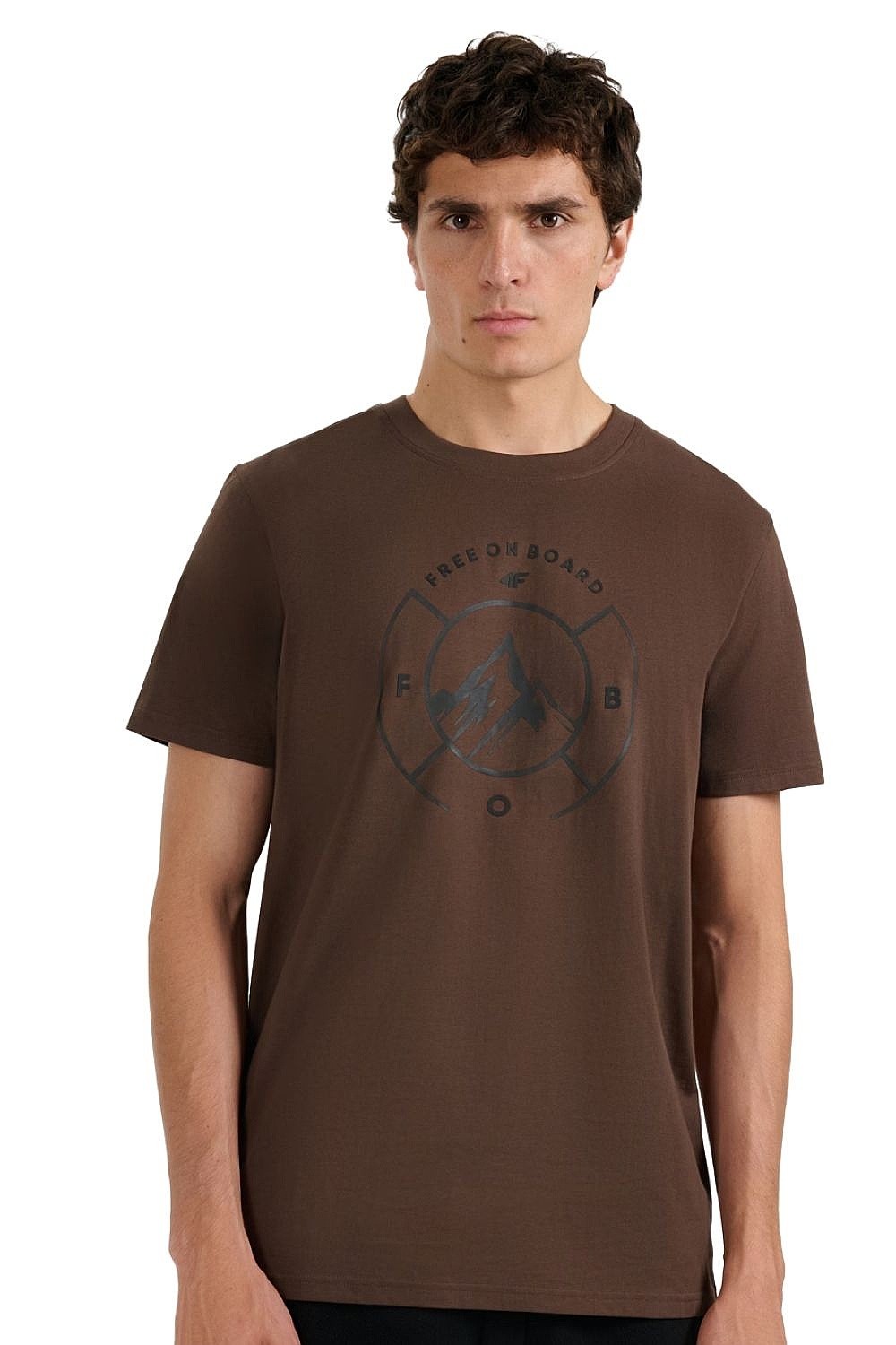 tričko 4F 4FWAW25TTSHM3138 - 83S/Beige - men´s