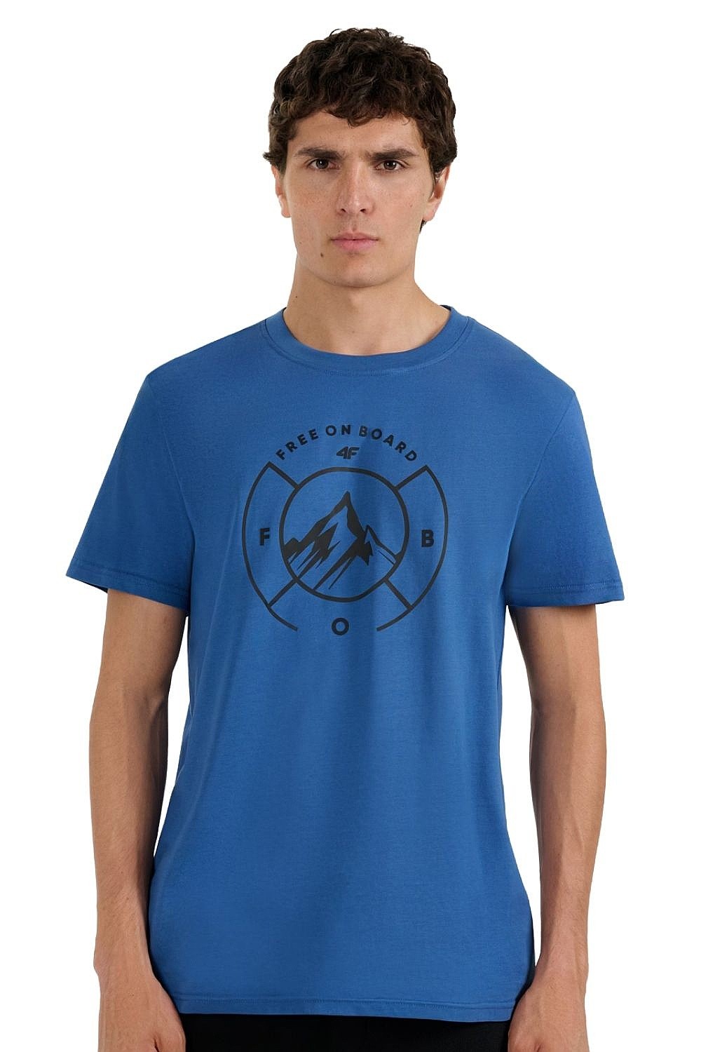 T-shirt 4F 4FWAW25TTSHM3138 - 34S/Light Blue - men´s