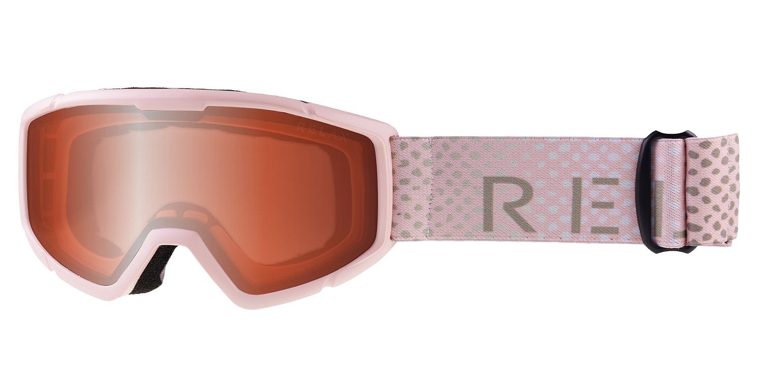 masque de ski  Relax Slider - HTG30E/Powder Pink Matt/Orange Lunar - unisex junior