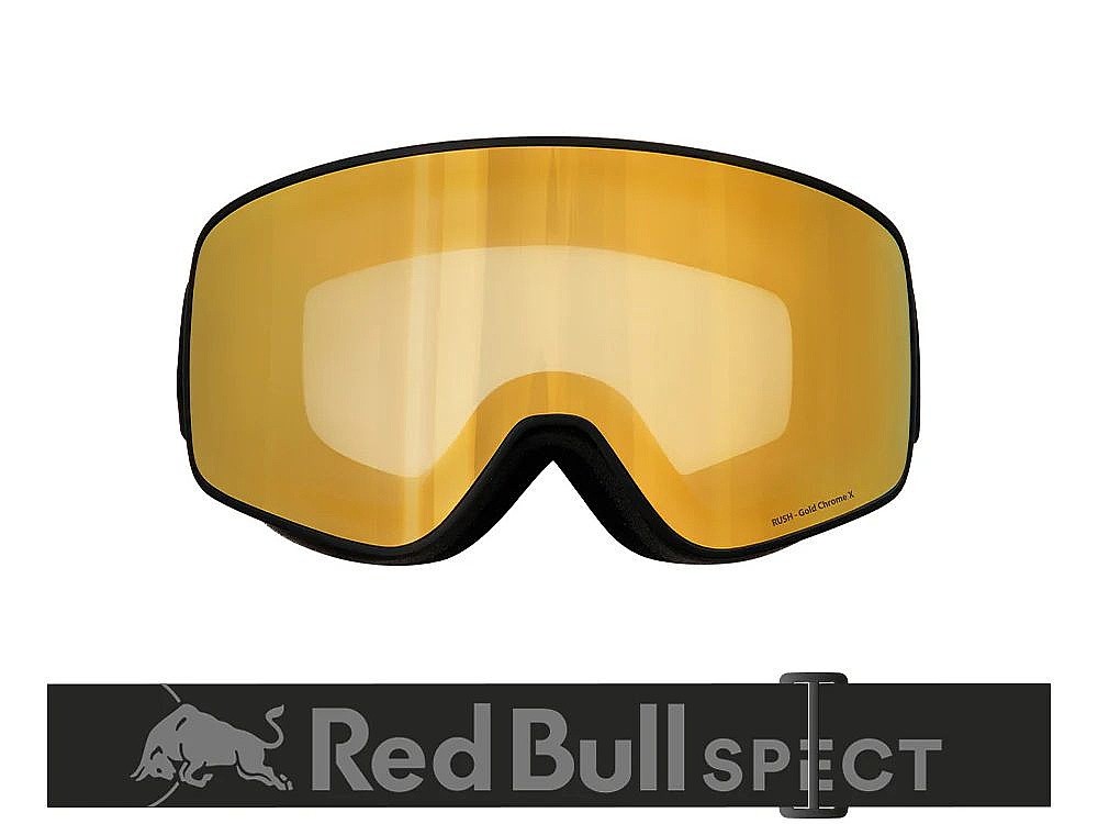 masque de ski  Red Bull SPECT Rush - 16GOX/Matt Black/Black/Brown/Gold Photochromic