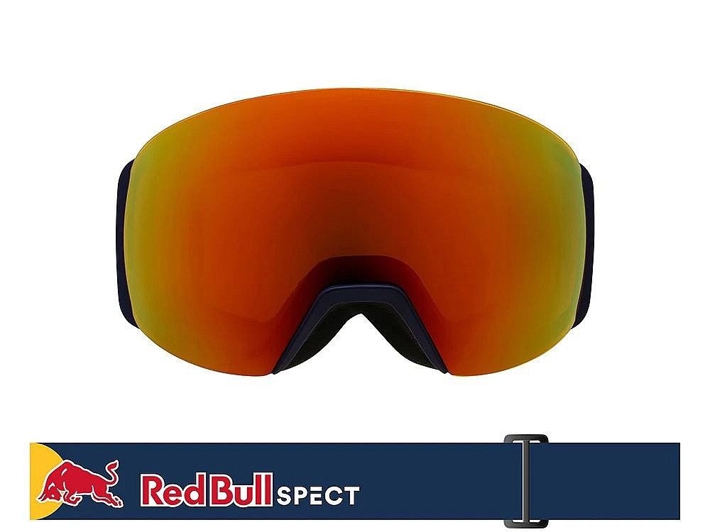 masque de ski  Red Bull SPECT Jon - 02RE2/Matt Black/Black/Orange/Red Mirror