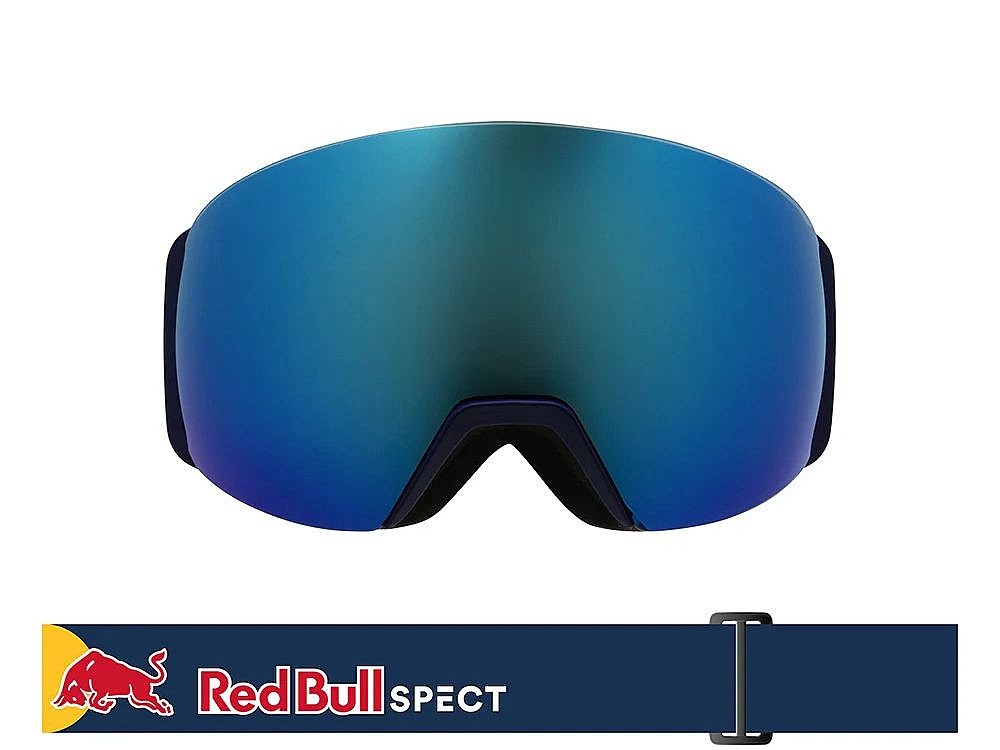 masque de ski  Red Bull SPECT Jon - 01BL3/Matt Blue/Blue/Smoke/Blue Mirror