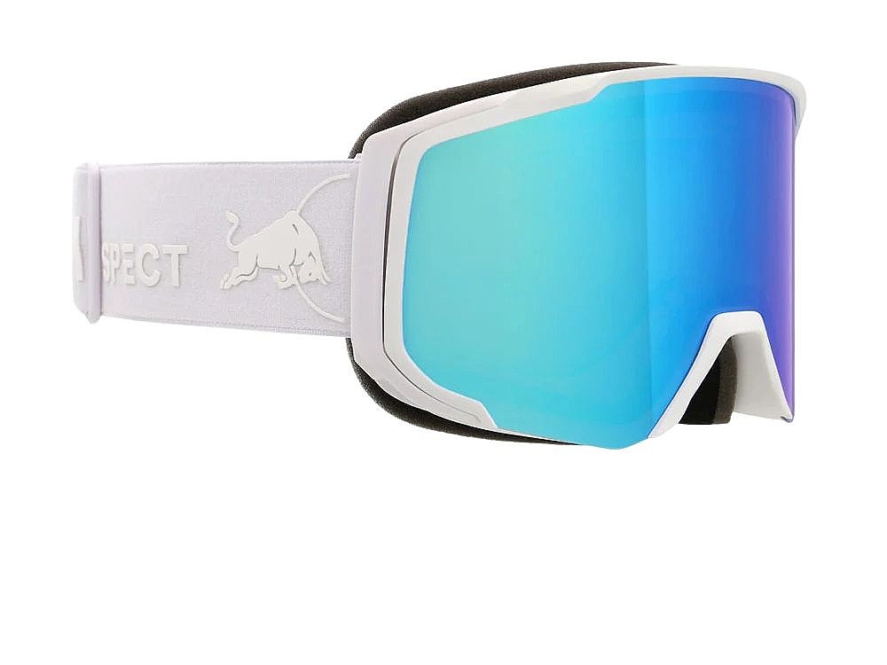 masque de ski  Red Bull SPECT Jibb - 04BL3/Matt White/White/Smoke/Blue Mirror
