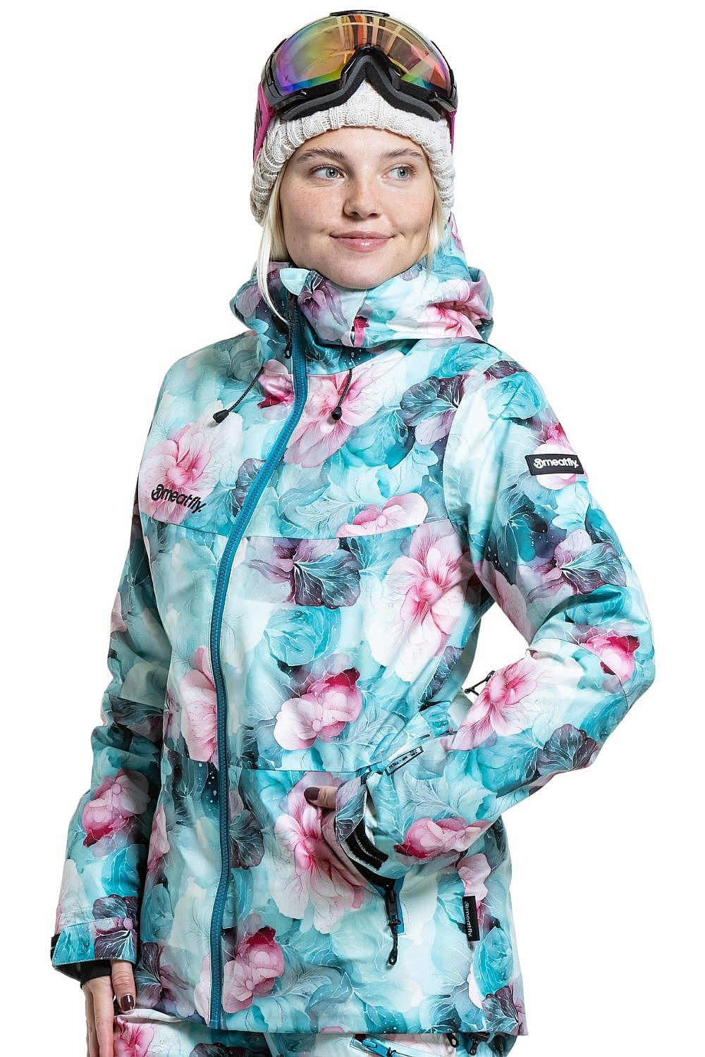 Jacke Meatfly Kirsten - Pink Flowers - women´s