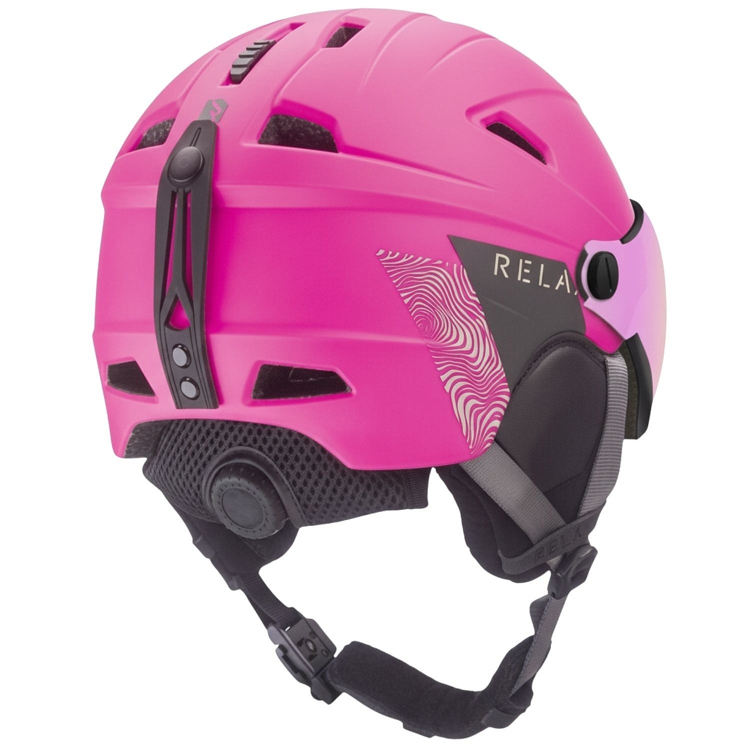 kask Relax Stealth Visor - RH24A6/Neon Pink Matt