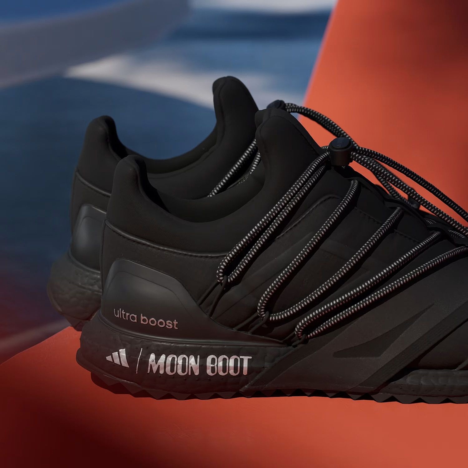 buty adidas Performance X Moon Boot UB - Core Black/Black Reflective/Semi Lucid Red