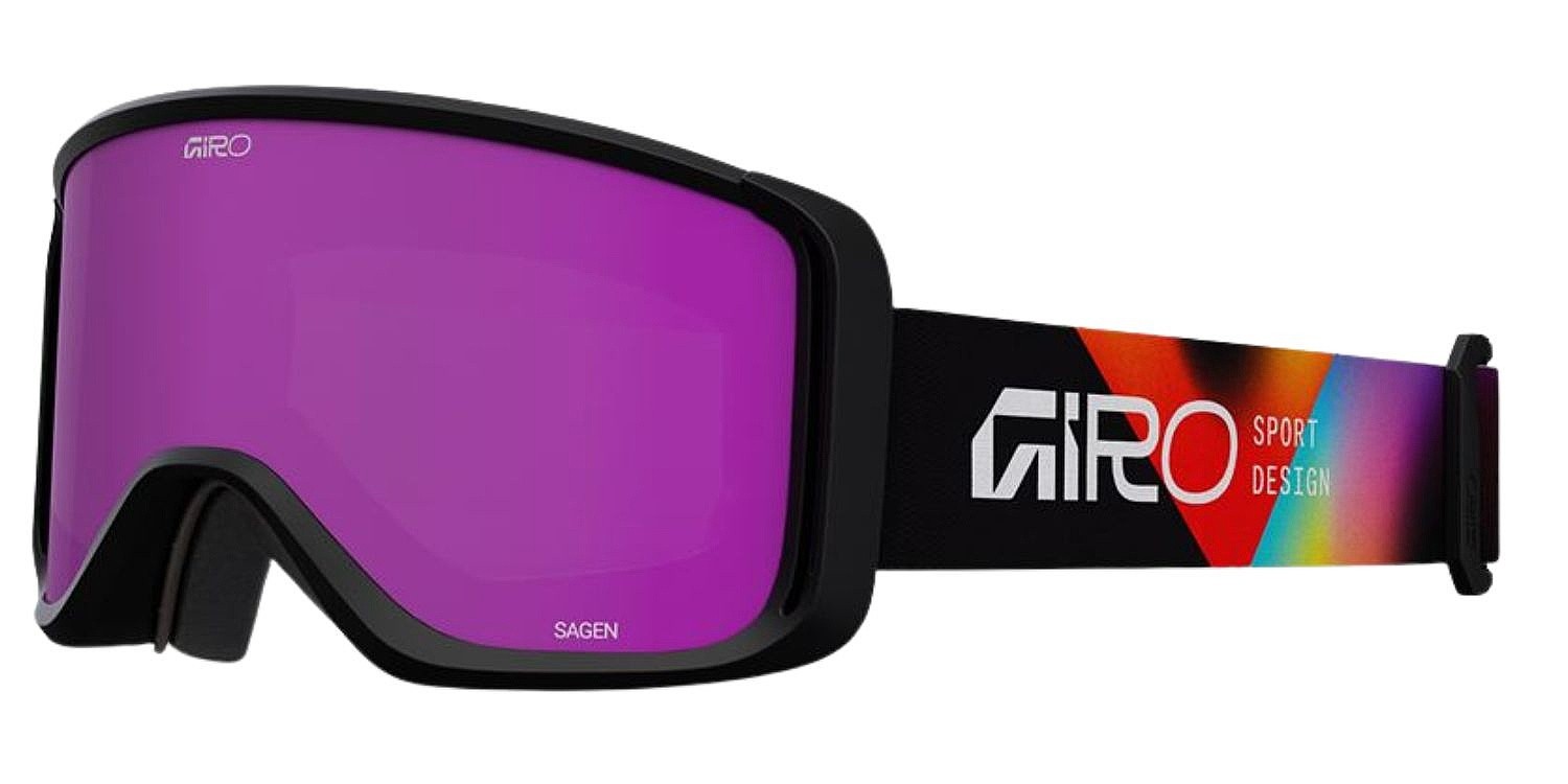 горнолыжные очки  Giro Sagen - Black Angles/Amber Pink/Yelow - women´s