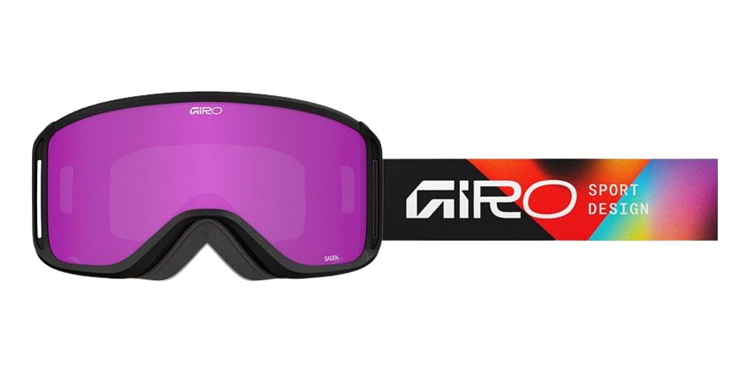 горнолыжные очки  Giro Sagen - Black Angles/Amber Pink/Yelow - women´s