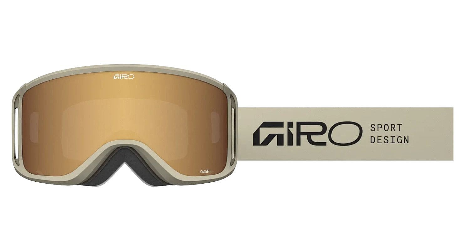 masque de ski  Giro Sagen - Stone Stacked/Amber Gold/Yellow - women´s