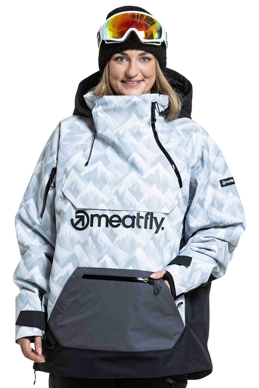 kurtka Meatfly Maddie - White Camo/Black