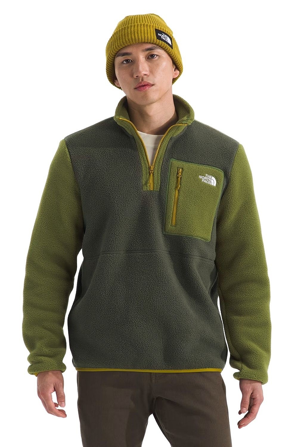 sweat-shirt The North Face Yumiori - New Taupe Green/Woodlan Green/Deep Dijon - men´s