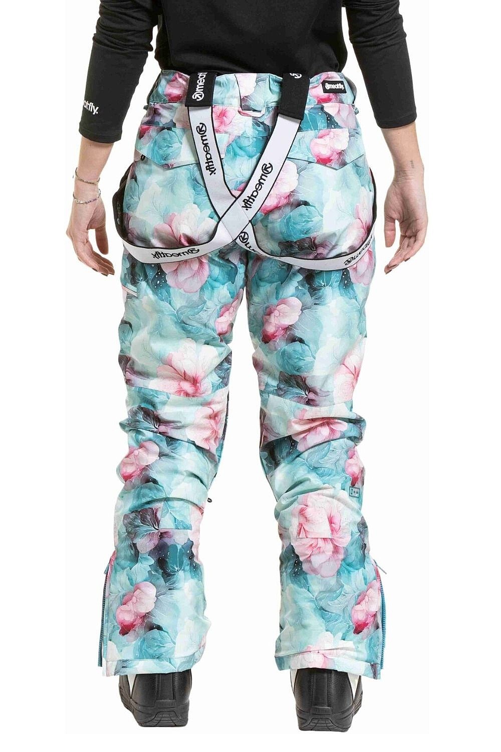 spodnie Meatfly Foxy - Pink Flowers