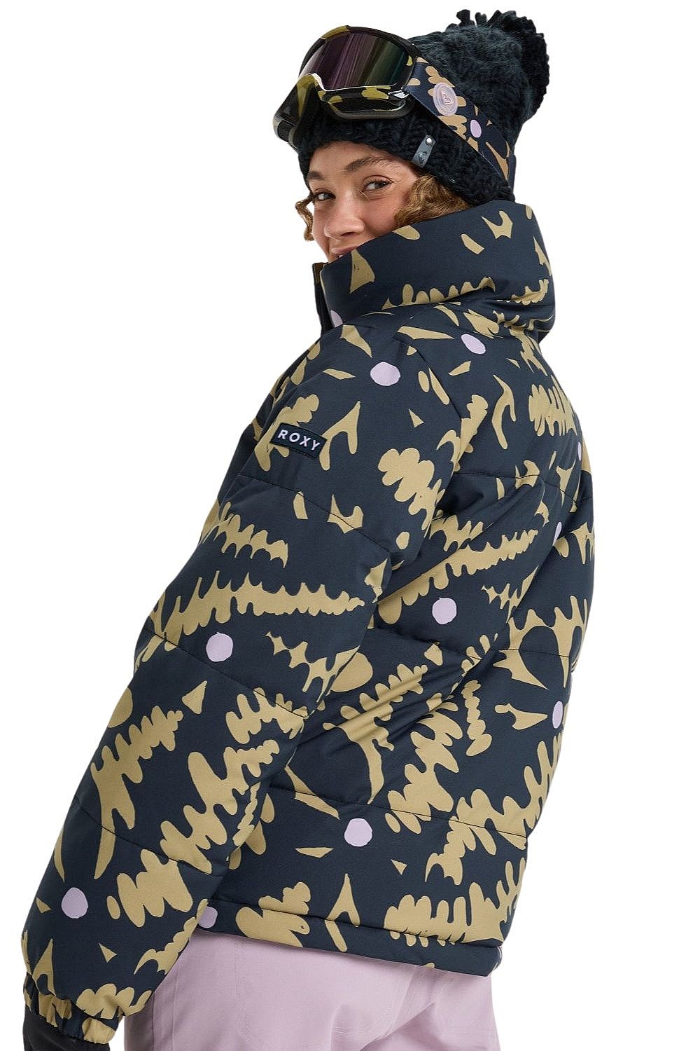 kurtka Roxy Snow Winter Rebel - TMG1/Fennel Seed Big Flower