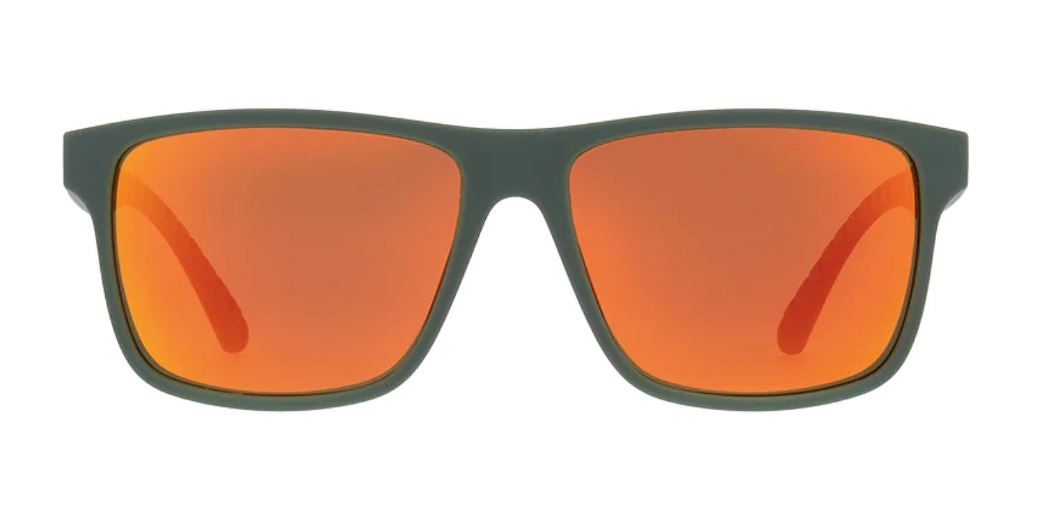 des lunettes Red Bull SPECT Maze - 003P/Matt Soft Touch Green/Brown/Red Polarized