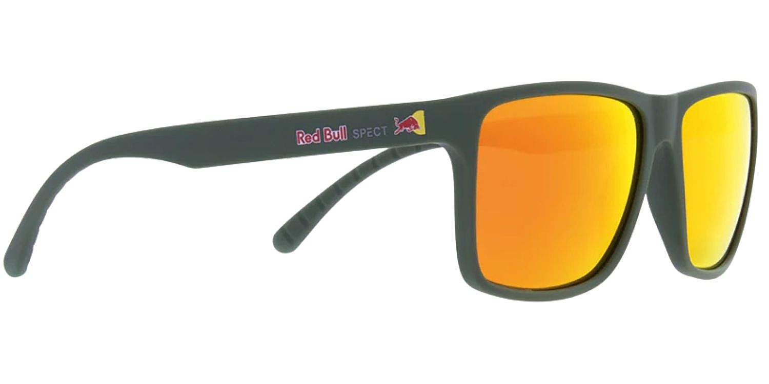 des lunettes Red Bull SPECT Maze - 003P/Matt Soft Touch Green/Brown/Red Polarized