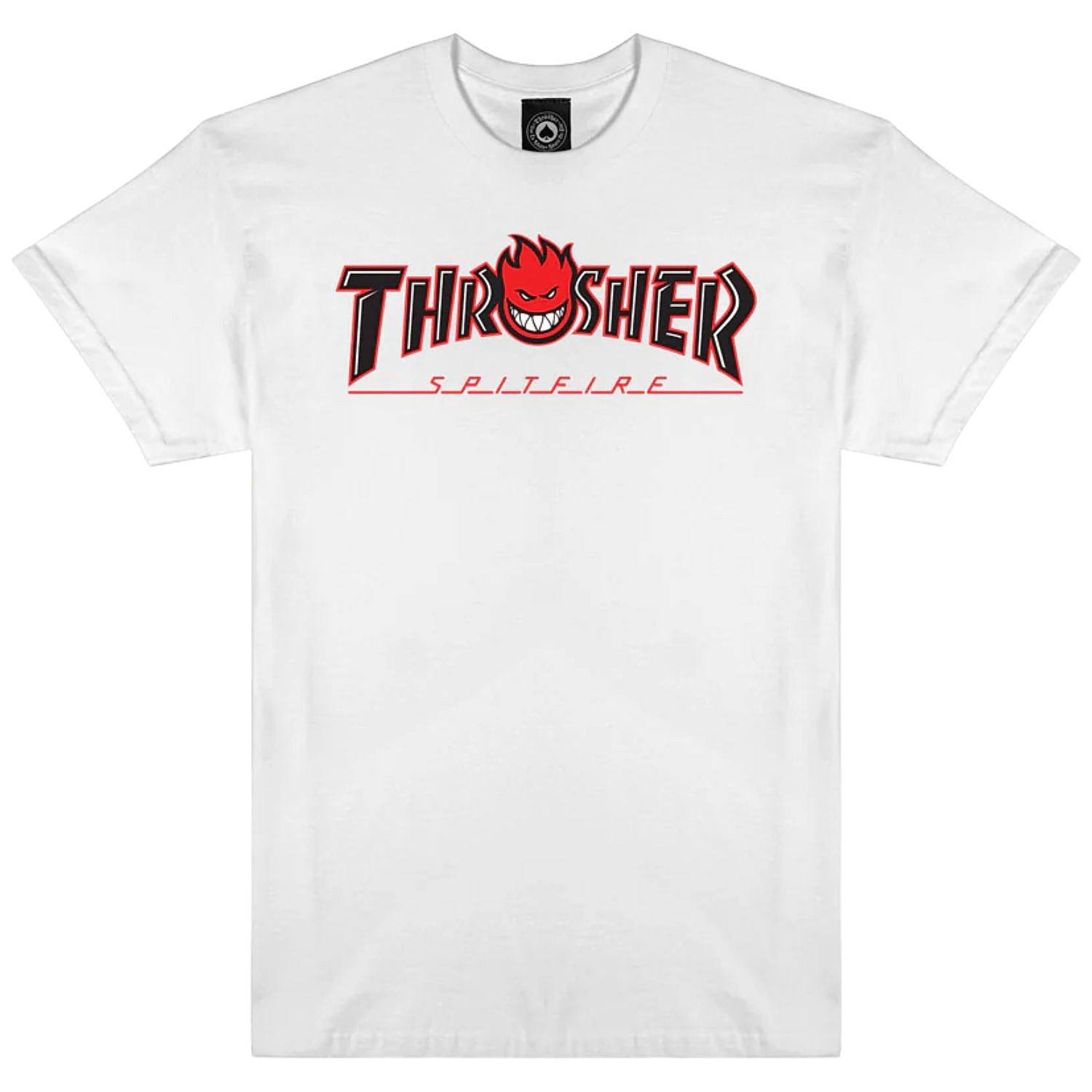 tričko Thrasher Thrasher X Spitfire Big Head Outline - White - men´s